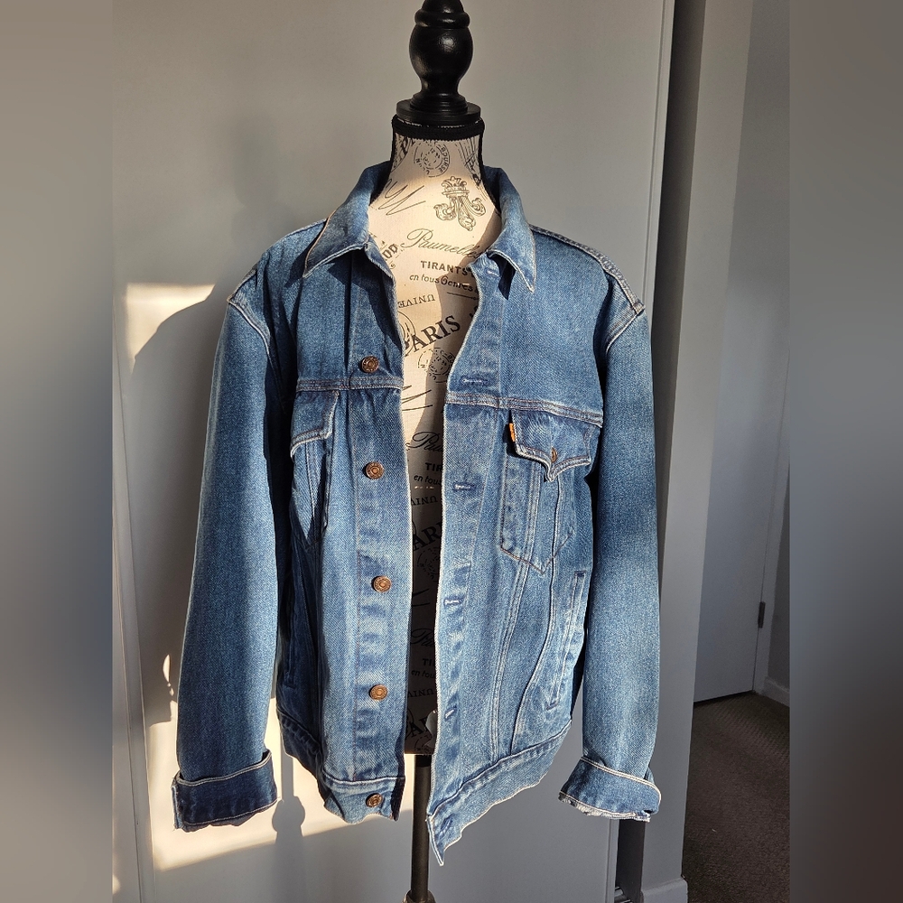 Levi’s Denim Trucker Jacket Men’s Large Oversized